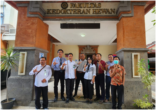 Jajaki Kerja Sama, Fakultas Kedokteran Hewan Universitas Udayana menerima kunjungan Balai Konservasi Sumber Daya Alam Bali